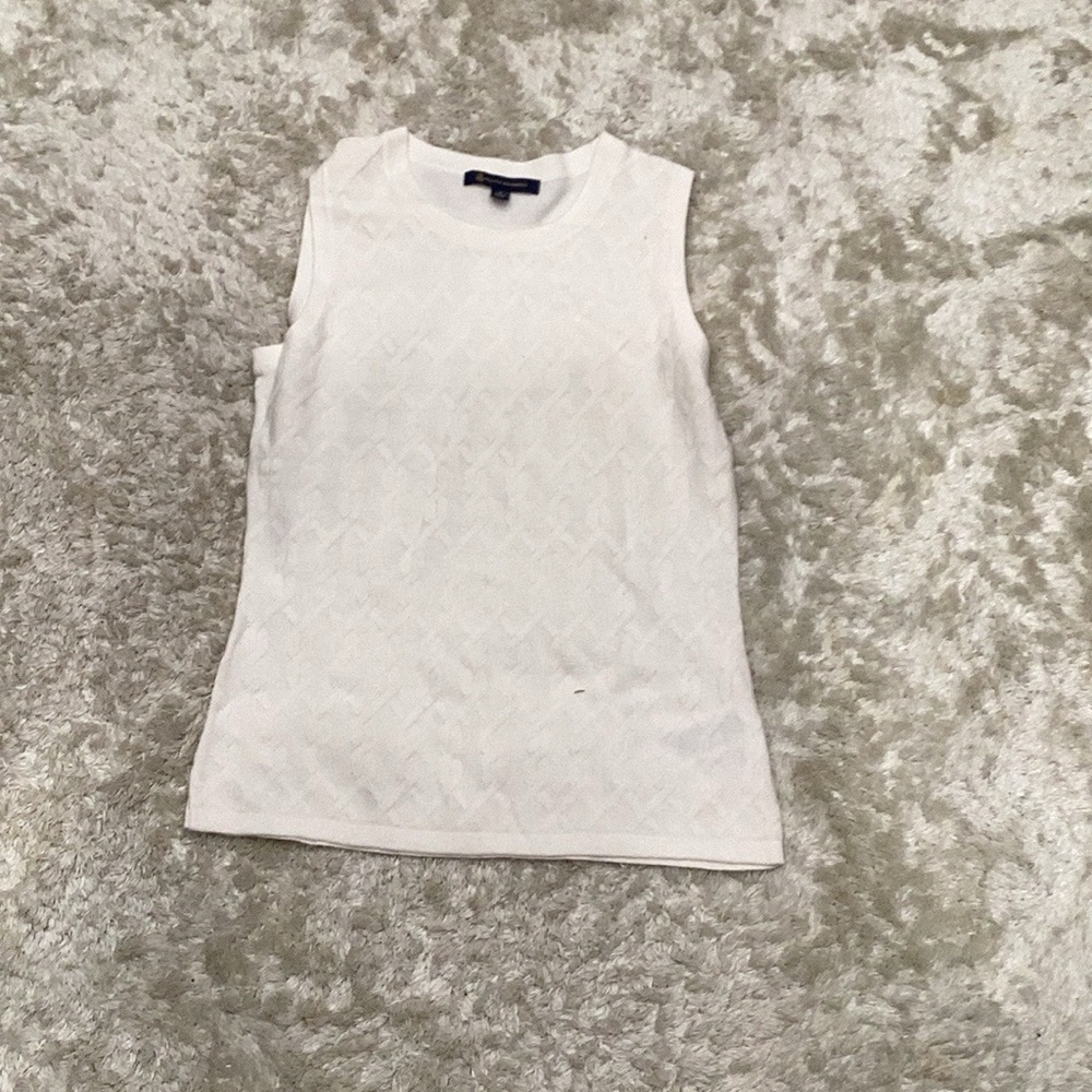 White Sleeveless Top